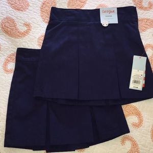 Cat & Jack Navy Girls Uniform Skirts 4